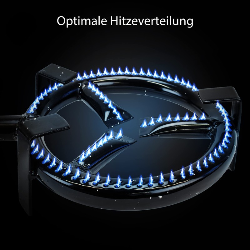 Eversmoke Maxi Gas Burner 5500 Watt Including Pressure Regulator with