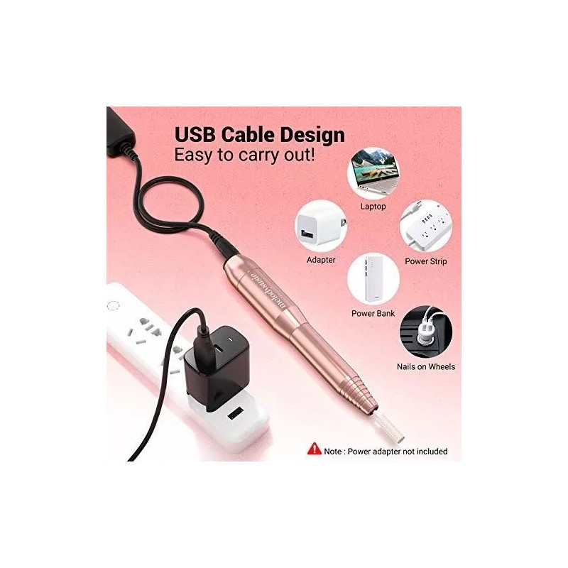 MelodySusie Kit De Manicure Para Uñas, Lima De Uñas Electrica