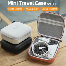 Honbobo Drone Case Bag for DJI Flip, Hard Travel Case Protective Case for DJI Flip (Black)