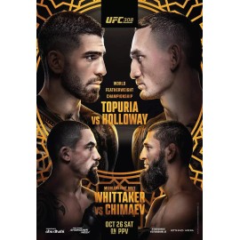 Unbranded UFC 308 Topuria vs Holloway Oct 26th 2024 Boxing Fight Poster Unframe - 9x11