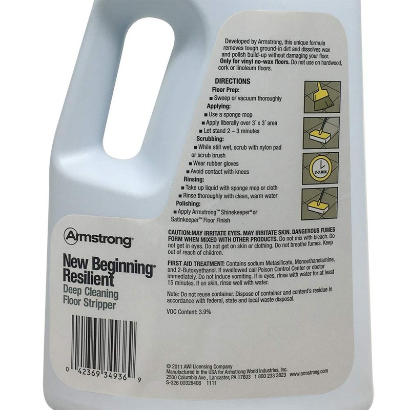 Armstrong New Beginning Extra-Strength Floor Stripper, 64 Ounce