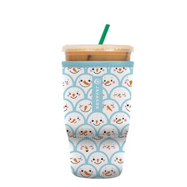 Sok It JavaSok Iced Coffee & Cold Soda Insulated Neoprene Cup Sleeve (Snow Friends, Large: 30-32oz)