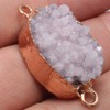 Zotoone - Colgantes de ágata druzy natural (5 unidades)