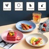 Soptalles 9 Inches Wheat Straw Plates, 2Pcs Unbreakable Dinner Plates,