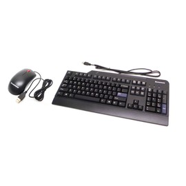 Genuine 54Y9400 45J4888 IBM Lenovo Black Preferred Pro USB Wired Computer Work Office Home Keyboard and Mouse Set Kit Compatible Keyboard Part Numbers: 41A5289, SK-8825, 54Y9400, 45J4889, M-U0025-O