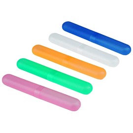 5 Piezas Estuche para Cepillo de Dientes, Cubre Cepillo de Dientes, Porta Cepillo de Dientes para Viaje, Recipiente para Cepillos de Dientes de Viaje, para Camping, Hogar, Escuela, Negocios.