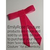 EmilyRose Couture Large Velvet Hair Bow Collection (Alligator Clip, Shocking