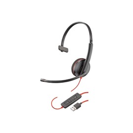 Plantronics Blackwire C3210 Mono USB Headset - Black