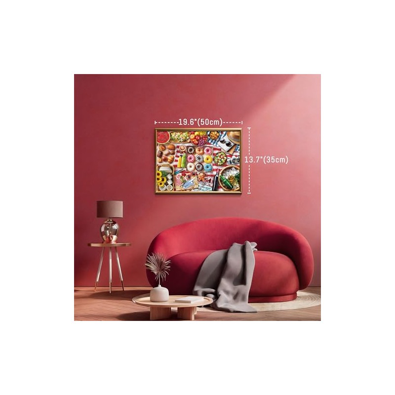 BenBen 500 Piece Puzzles for Adults, Picnic Food Jigsaw Puzzles