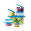 Premium Attached Food Storage Containers, Permanently Attached Plastic Lid, Never