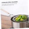 BIUDECO Stainless Steel Colander Fine Mesh Strainer Kitchen Gadget Long
