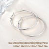 Jewlpire Small Silver Hoop Earrings for Women, Lightweight 925 Sterling