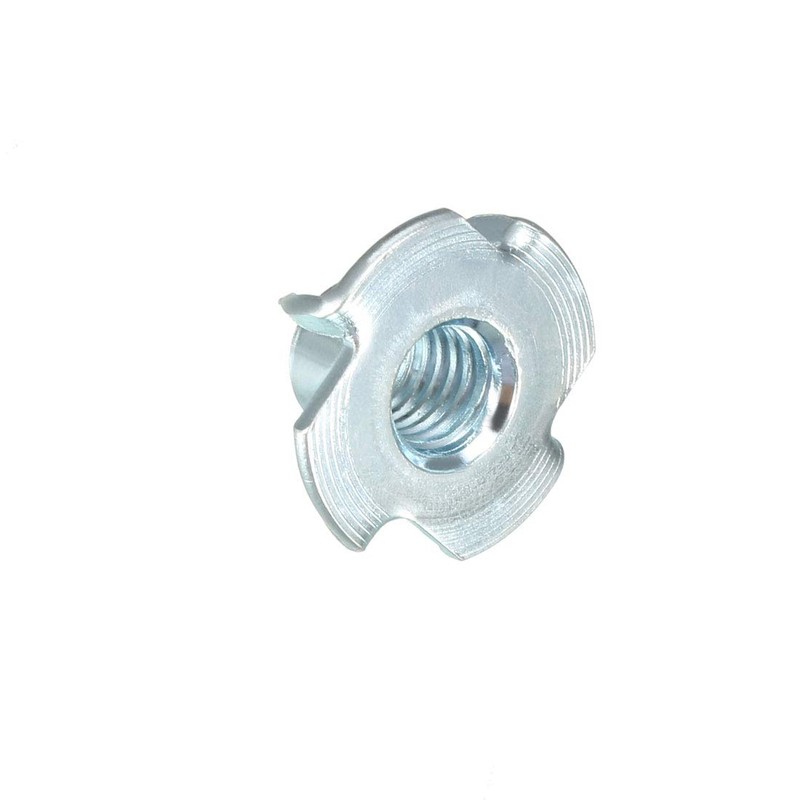 uxcell M8 4 Pronged Tee Nut T-Nut for Table Legs