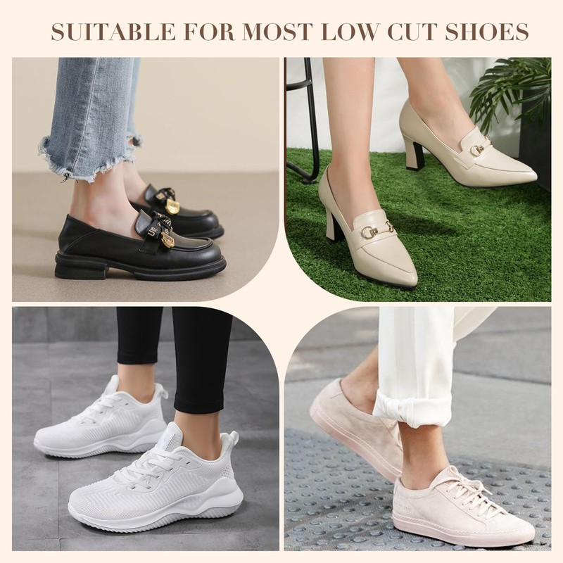 MANZI 5 Pairs Thin No Show Socks Invisible Low Cut