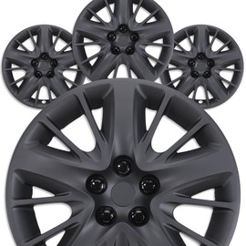 AUTOFREE 18" Hubcaps for 2014-2020 Chevy Impala Steel Wheels - Set of 4, Bolt-on Design, Matte Black Wheel Rim Covers, PP Material, 18-Inch Matte Black Color 4-Pack