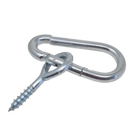 fiXte Very Heavy Duty XXL M10 Carabiner Clip with Screw in Eye BZP Steel (1 Set)