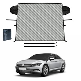 ZOIBV Windscreen Cover, Car Windshield Snow Ice Frost Cover for Winter, Windshield Protector for Snow Frost Dust Pollen, All Weather Protection Front Windscreen Shield for Most Cars SUVs (68" x 47")