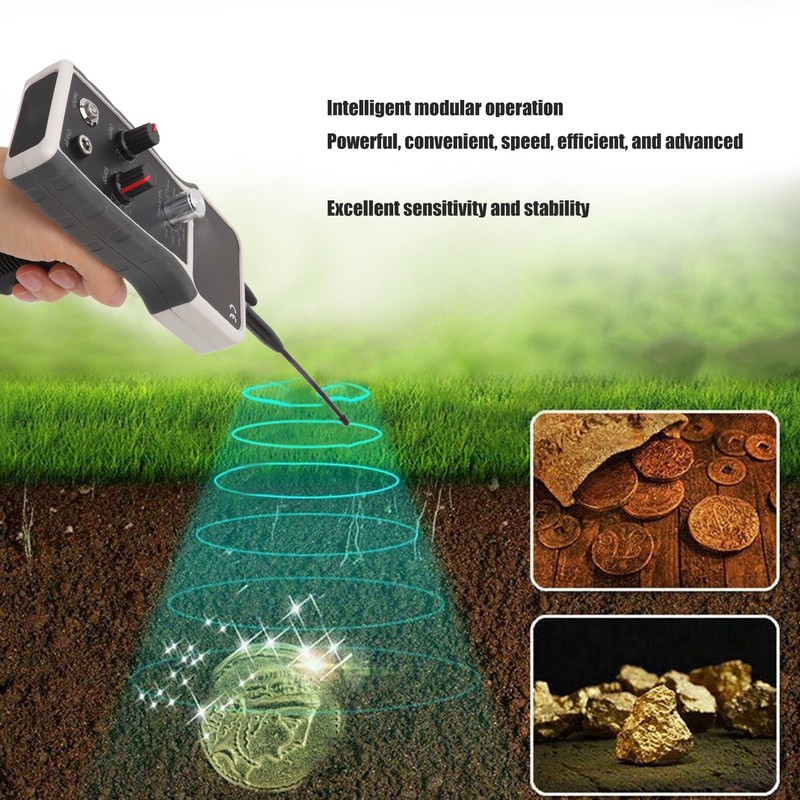 Metal Locator 25m Depth 1800m Range Sensitive 1000MAH Gold Finder