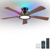 Ceiling Fans with Lights and Remote/APP Control, 52" Low Profile