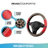 Road Comforts Leopard Steering Wheel Cover - Made with PVC