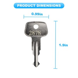 2878 XCargo Luggage Roof Key Karrite Ski Bike xcargo Carrier Skyline Sportrack XL,X-Cargo Roof Rack Key,Replacement Keys for Sears XCargo Karrite SportRack Carriers(Code 2878-2 pcs)