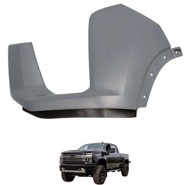 labwork Front Bumper Outer Filler Left Side Primed Replacement for Silverado 2500HD 2020-2023 84678867