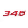 2Pcs 345 Emblems 3D Nameplate Premium Car Badge Decal Replatement