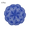 sourcing map Crochet Doilies, 4Pcs 8" - Handmade Crochet Cotton