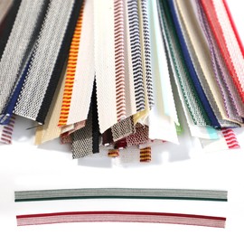 48pcs Book Binding Headbands,11.8x0.5inch Book Headband,Cotton Book Headband,Book Binding Cloth Set for Beginners Book Binding Decoration (24 Colors)