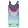 J-Line Women's Comfort Bustier Sleep Bra Without Underwire Seamless Soft
