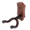 2pcs Guitar Wall Hanger Elegant Black Walnut Guitar Wall Mount