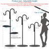 Upgraded 74" Shepherd's Hook Stand plant，Bird Feeder，Wind Chime Hanger Stand,