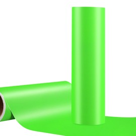 WRAPXPERT Lime Green Permanent Vinyl,12"x10ft Matte Green Adhesvie Vinyl Roll for cricut,DIY Home Decor and Car Decal,Tumbler, Apple Green