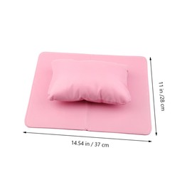 TOVINANNA Nail Charms Art Hand Pillow Table Mat Set Manicure Armrest Pad Comfortable Stylish Home Salon