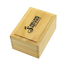 Rolling Supreme Sieve Wooden Box for Self-Turning - 14 x 10 x 7 cm - Head&Nature Papers Shop