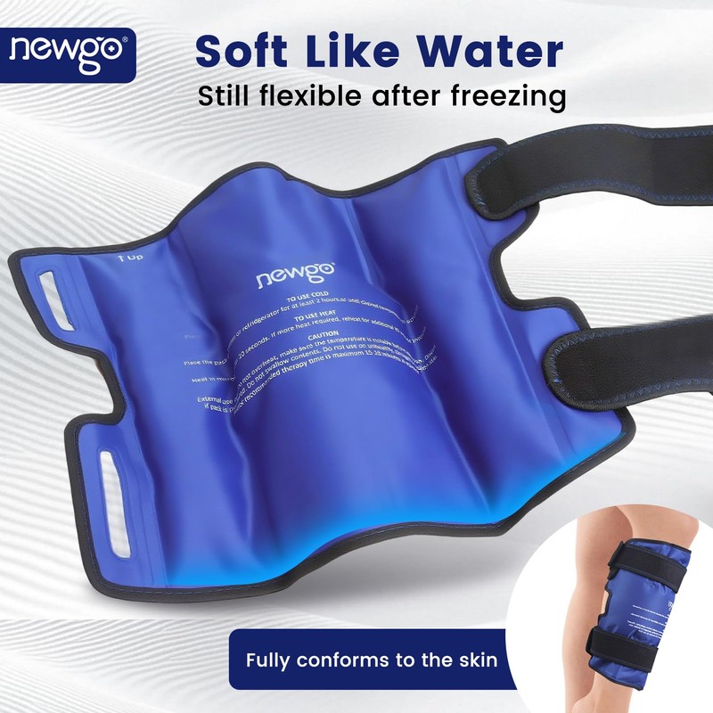 NEWGO Shin Splint Ice Pack for Injuries, Calf Gel Wrap
