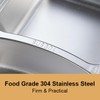 lvifloae Divided Food Box Portable Insulated 304 Stainless Steel Box