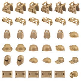 MaozyHomie 63 Pcs Military Weapons Set Accessories U.K Special Forces Weapons Toys Military Equipment Battle Blocks Bricks Compatible with Major Brand, 3 Years Old and up