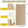 NICETOWN 80 Inches Long Curtain for Open Closet, Pleated Folding