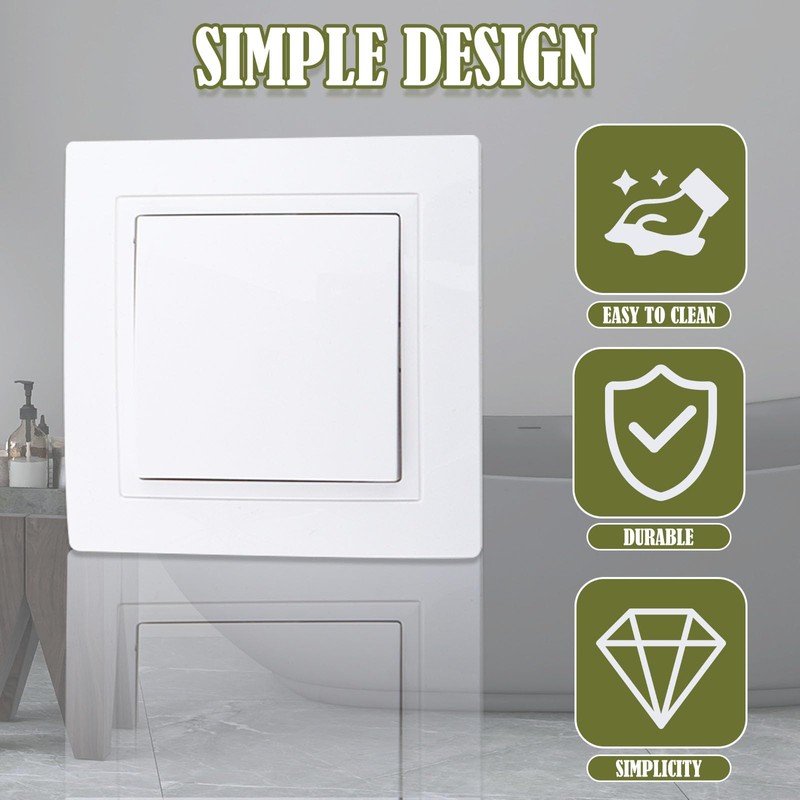 ZIGefofo Flush-Mounted On/Off Switch Button All-in-One Visage Switch One White