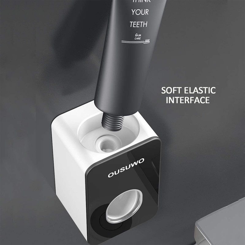 2 Pieces Automatic Toothpaste Dispenser with Wall Mounted,Kids Hands Free