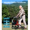 Farani All Terrain Walkers for Seniors - 10" Rubber Wheels,