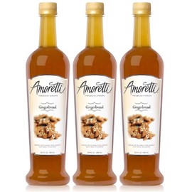 Amoretti Premium Gingerbread Syrup 750ml 3 Pack