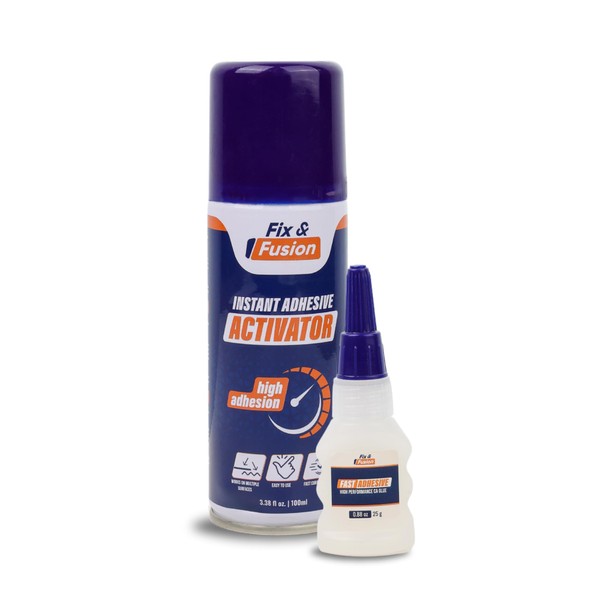 FIX & FUSION Ca Super Glue (0.88 Oz) with Activator