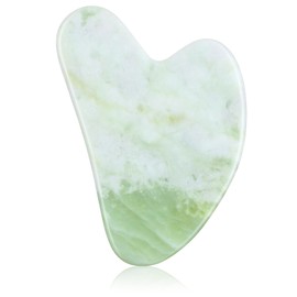 rosenice Gua Sha Facial Tools Guasha Tool Gua Sha Jade Stone for Face Skincare Facial Body Tensions Reduce Puffiness Festive Gifts Mint Green