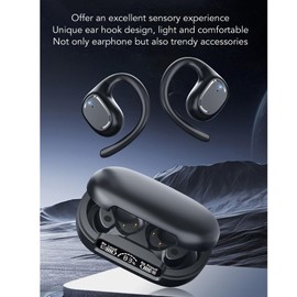 Denash Wireless Earbuds, Noise Cancelling Bluetooth Earbuds with Earhooks & Dual Mic, 5H Playtime, Low Latency Gaming​