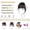 HH FASHION Clip in Bangs - 100% Human Hair French