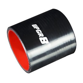 Upgr8 Universal 4-Ply High Performance Straight Coupler Silicone Hose 76mm Length (2.5"(63MM), Black)
