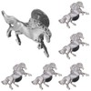 LLHDKF 6 Pcs Horse Shape Knob Door Handle Cabinet Drawer
