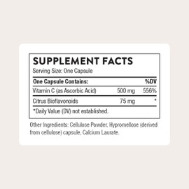 THORNE - Vitamin C - Blend of Vitamin C and Citrus Bioflavonoids from Oranges - Supports Immune System, Production of Cellular Energy, Collagen Production & Healthy Tissue* - Gluten-Free - 90 Servings